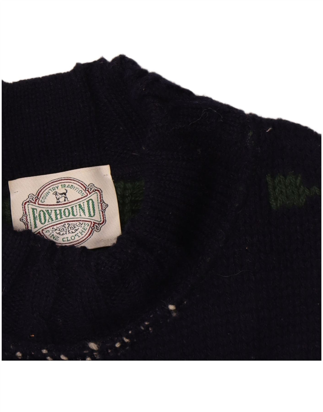 Foxhound Herren-Pullover mit Rollkragen, groß, Marineblau mit Blumenmuster