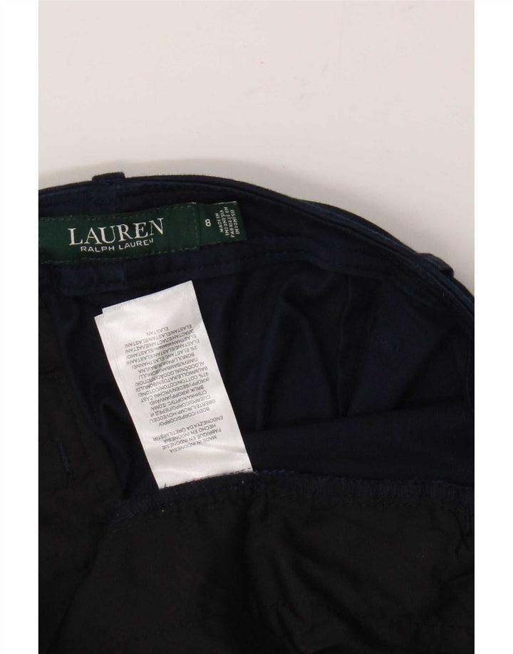 Ralph Lauren Damen Chinoshorts US 8 Medium W32 Marineblaue Baumwolle