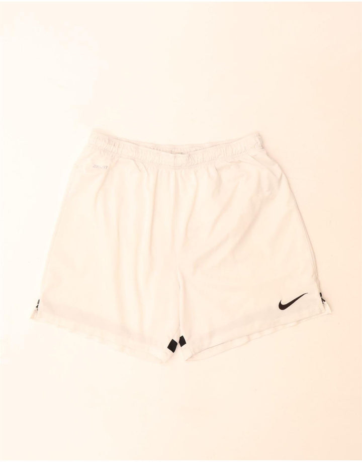 Nike Herren Dri Fit Sportshorts, groß, aus weißem Polyester