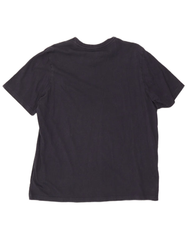 Adidas Herren T-Shirt Top XL Marineblau Baumwolle