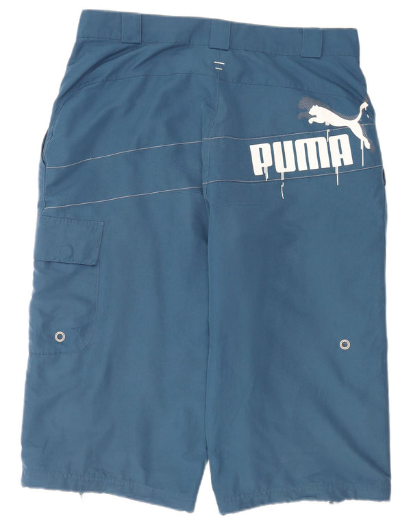 Puma Herren Graphic Cargo Shorts Medium W30 Blau