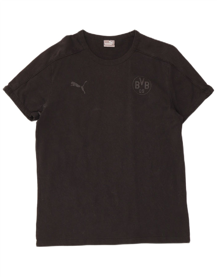 PUMA Herren BVB Dortmund T-Shirt Top Large Schwarz Baumwolle