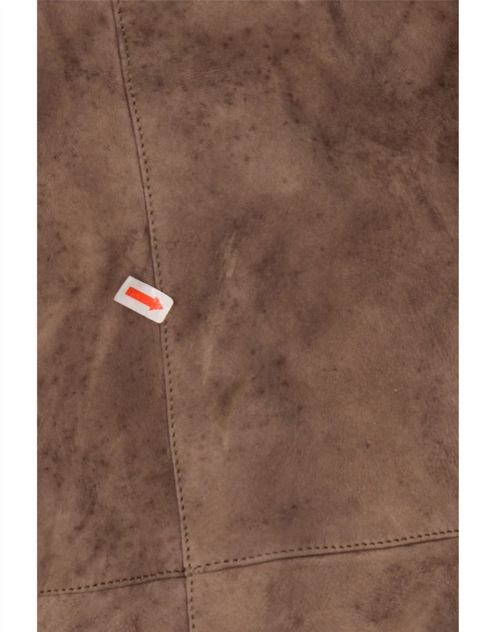 VINTAGE Damen Lammfellmantel UK 14 Large Beige