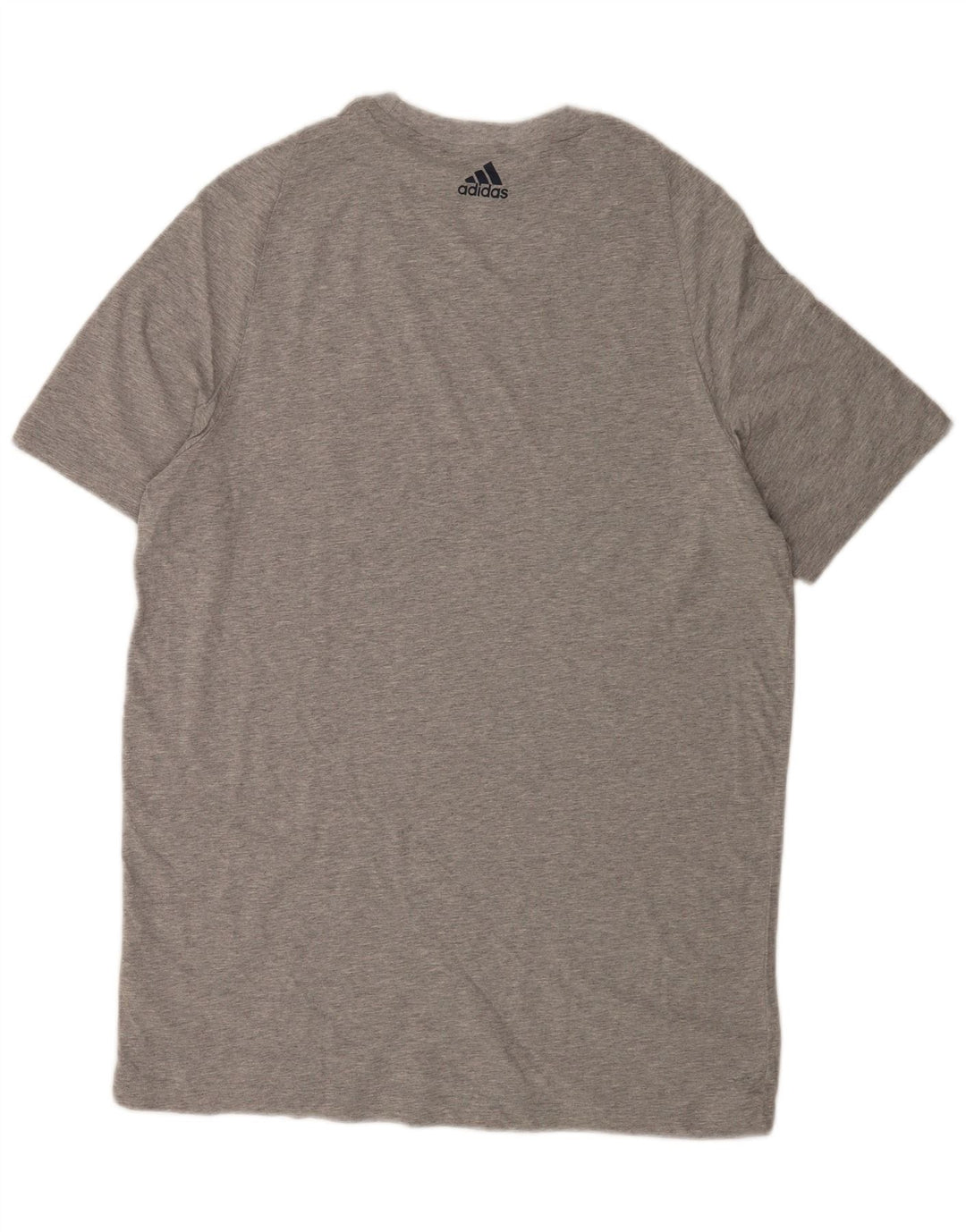 Adidas Herren T-Shirt Top XL Grau gefleckte Baumwolle