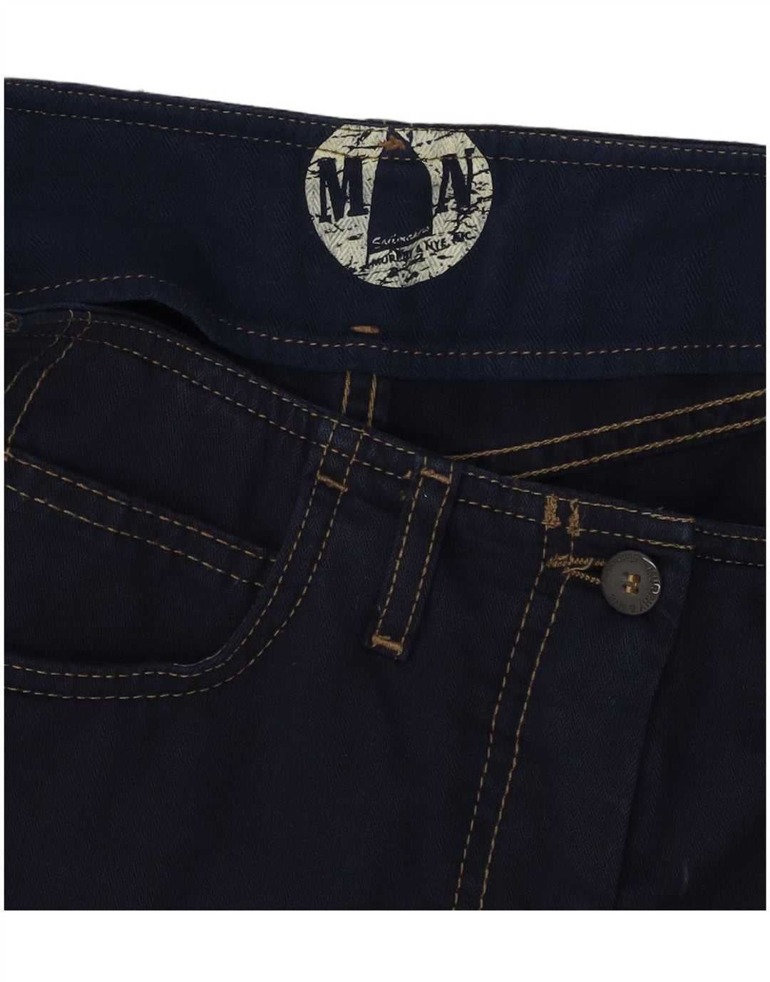 Murphy & Nye Damen Mini-Jeansrock W30 Mittelmarineblaue Baumwolle