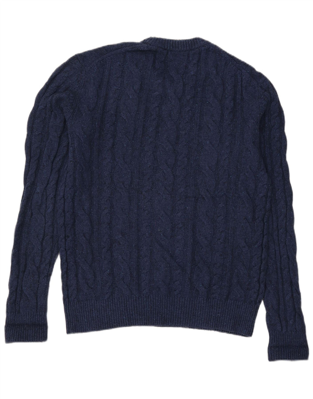 Gap Herren-Pullover mit Rundhalsausschnitt, Größe S, marineblaue Lammwolle