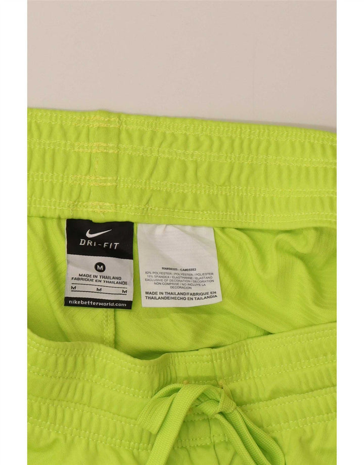 Nike Damen Dri Fit Sport Shorts UK 14 Mittelgrünes Polyester