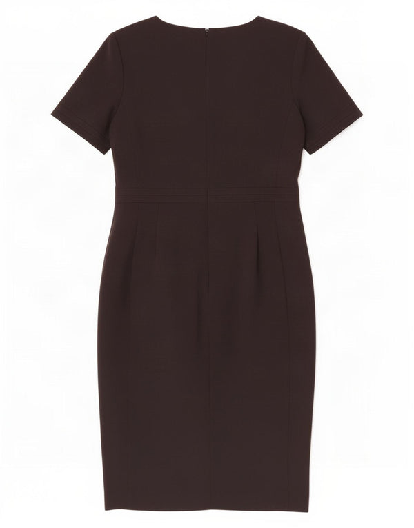 Marks & Spencer Damen Etuikleid UK 14 Medium Schwarz Polyester