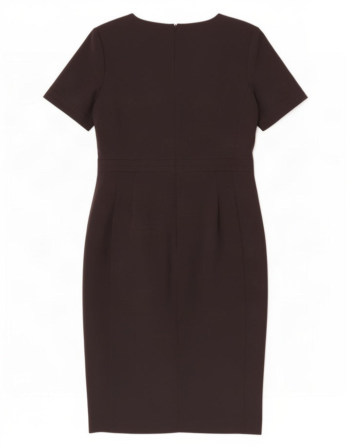 Marks & Spencer Damen Etuikleid UK 14 Medium Schwarz Polyester