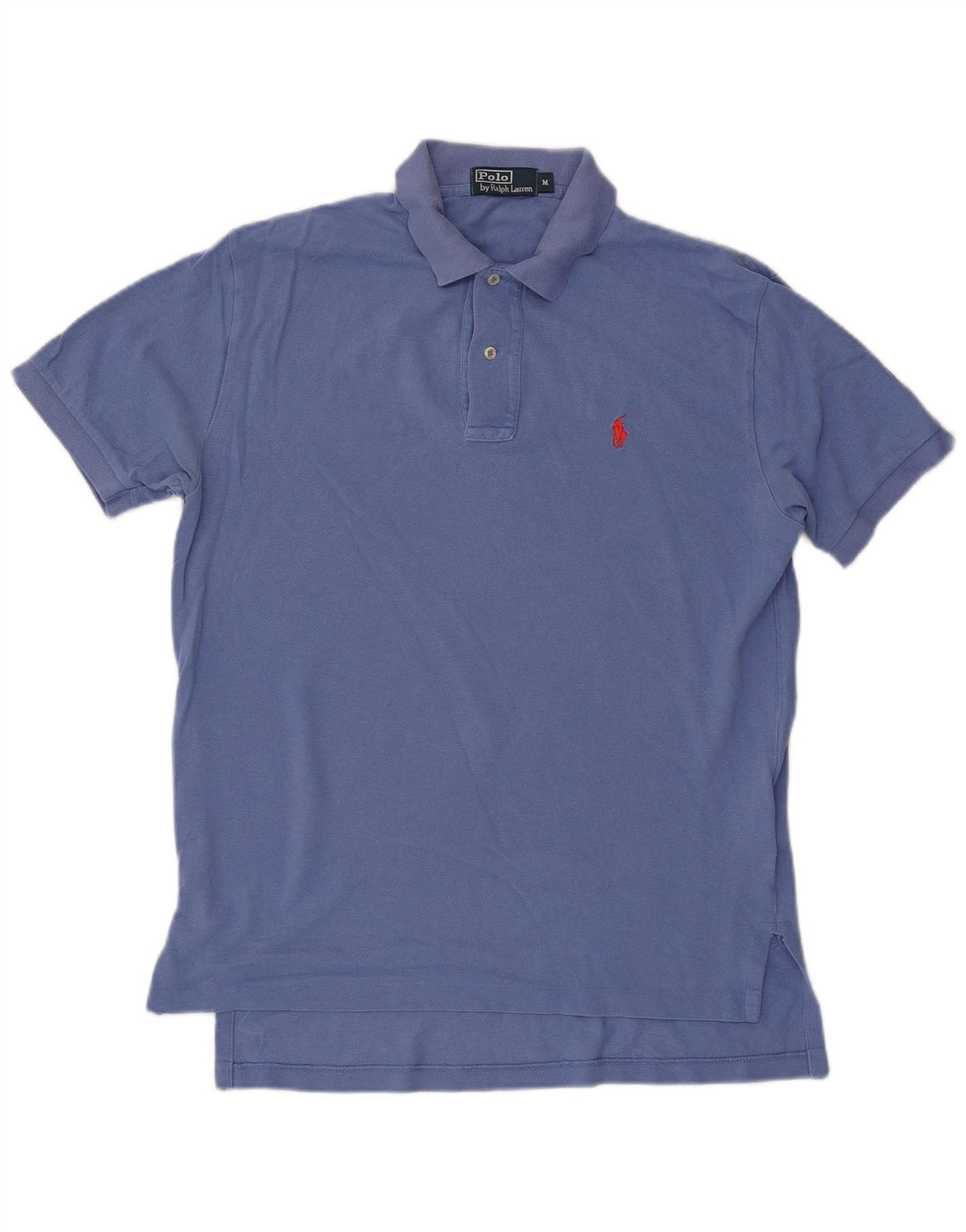 Polo Ralph Lauren Herren-Poloshirt aus mittelblauer Baumwolle