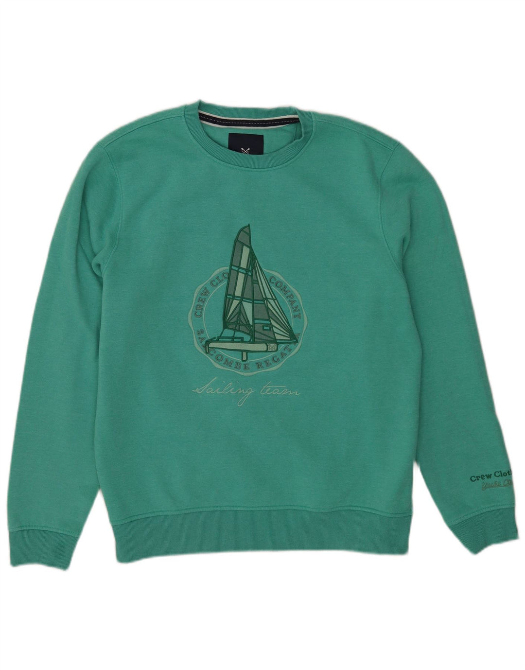 Crew Clothing Herren-Sweatshirt mit Grafik, Größe L, Grün, Baumwolle