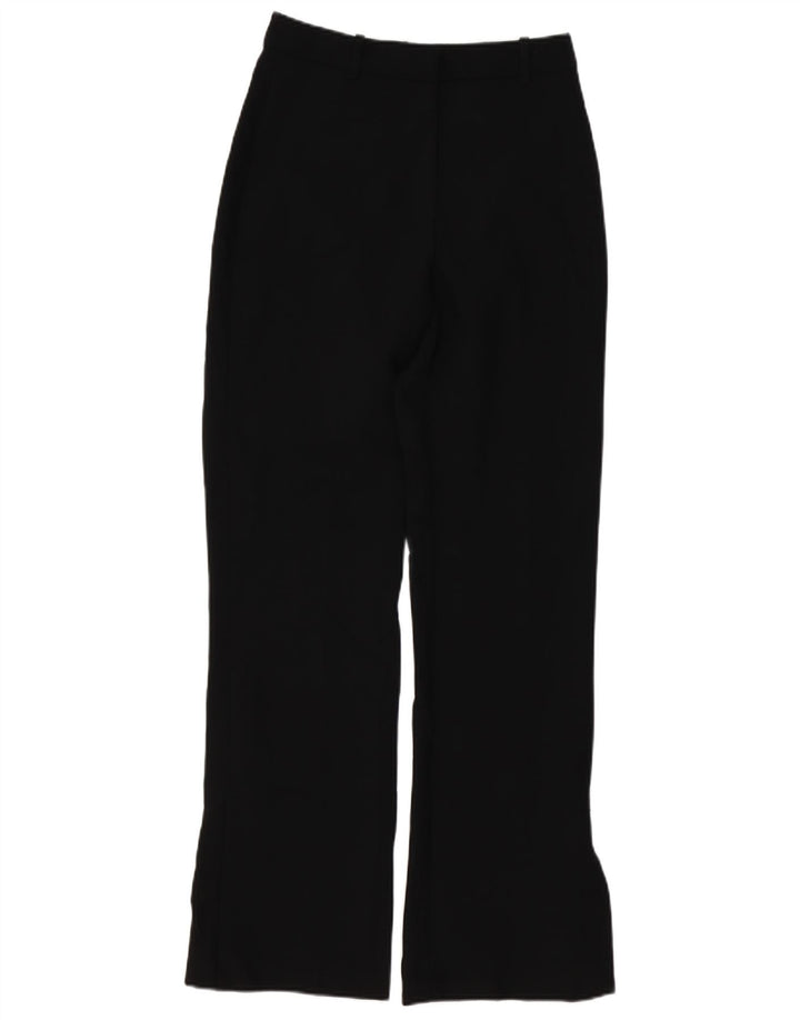Zara Bootcut-Chinohose für Damen, Größe S, W26, L31, Schwarz, Polyester