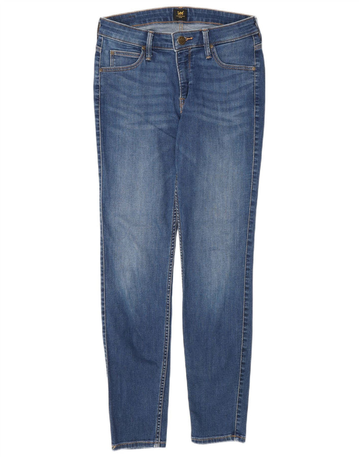 Lee Damen Skinny Jeans W28 L28 Blaue Baumwolle