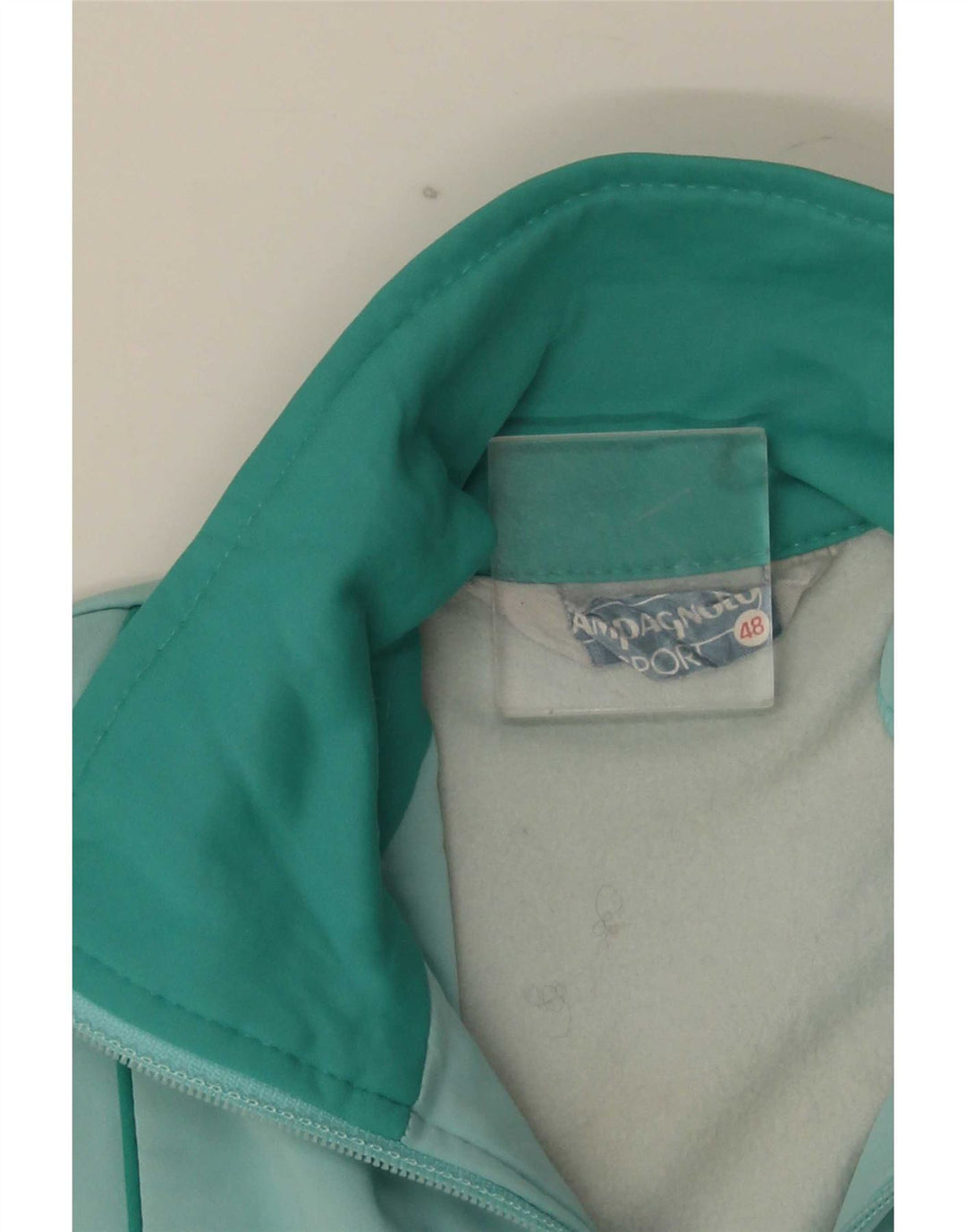 Campagnolo Herren-Trainingsanzug-Oberteiljacke IT 48 Mittelgrüner Farbblock
