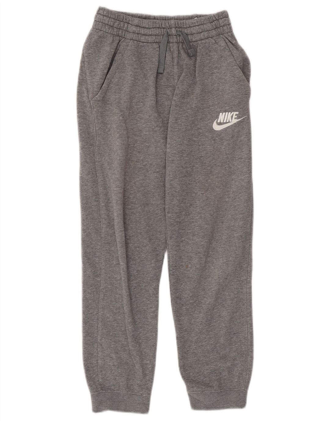 NIKE Boys Standard Fit Tracksuit Trousers Joggers 10-11 Years Medium Grey