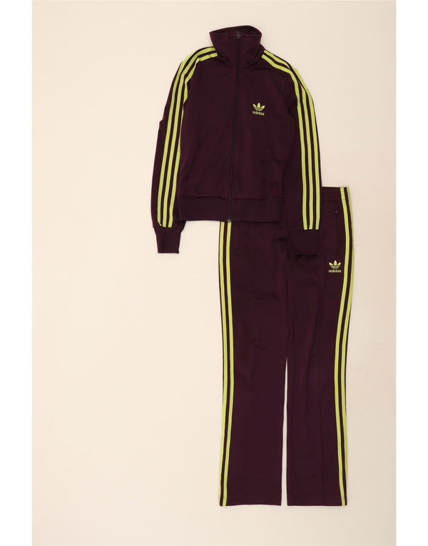Adidas Damen Graphic Full Trainingsanzug EU 34 XS Lila Polyester