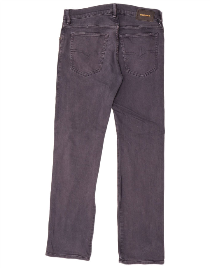 Diesel Herren D-Mihtry Straight Jeans W32 L32 Graue Baumwolle