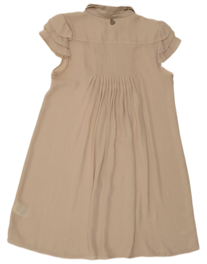 Durchsichtiges A-Linien-Kleid für Damen von Liu Jo, Größe 44, mittelbeigefarbenes Polyester