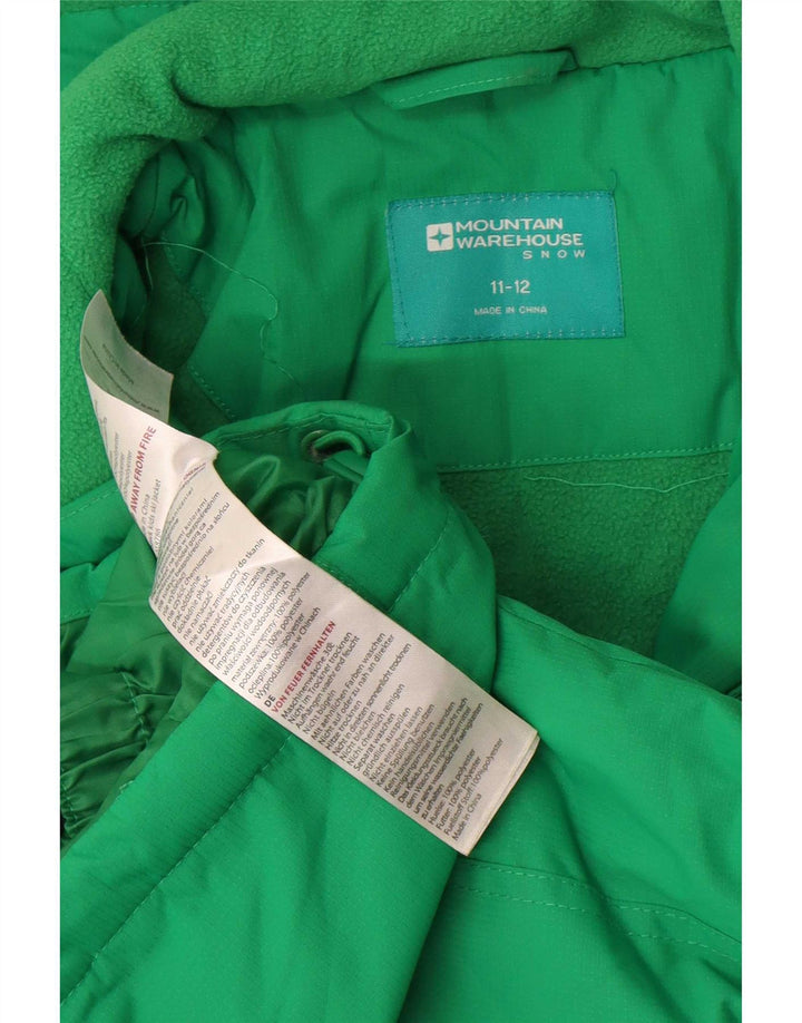 Mountain Warehouse Windjacke für Jungen, 11–12 Jahre, grünes Farbblockdesign