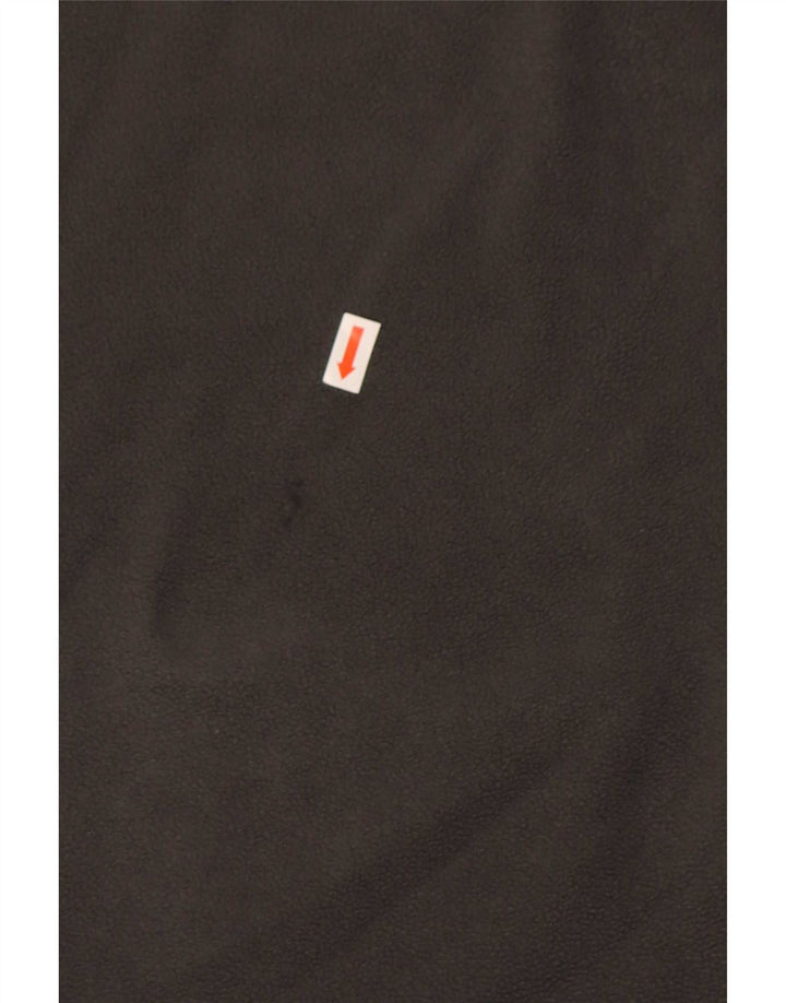 The North Face Herren-Fleecepullover mit Reißverschluss am Hals, großes graues Polyester