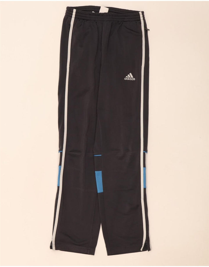 Adidas Trainingshose für Jungen, 11–12 Jahre, graues Colourblock-Polyester