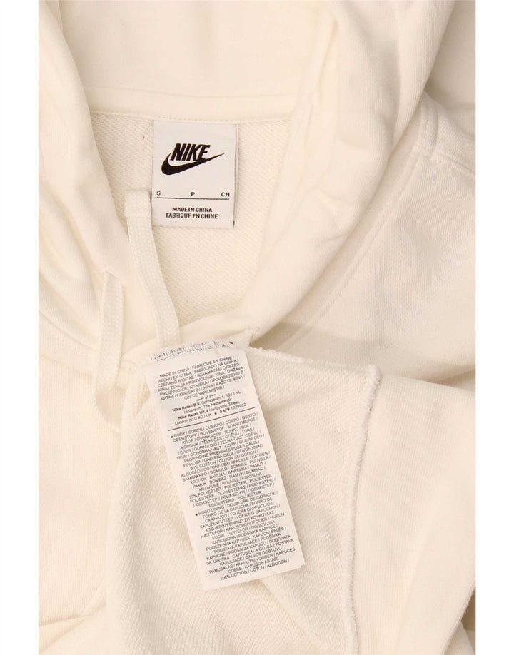 Nike Herren-Kapuzenpullover mit Grafik, Größe S, weiße Baumwolle