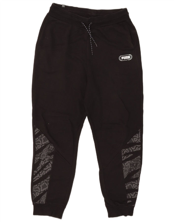 Puma Herren-Trainingshose, Jogginghose, Mittelschwarz, Tiermuster