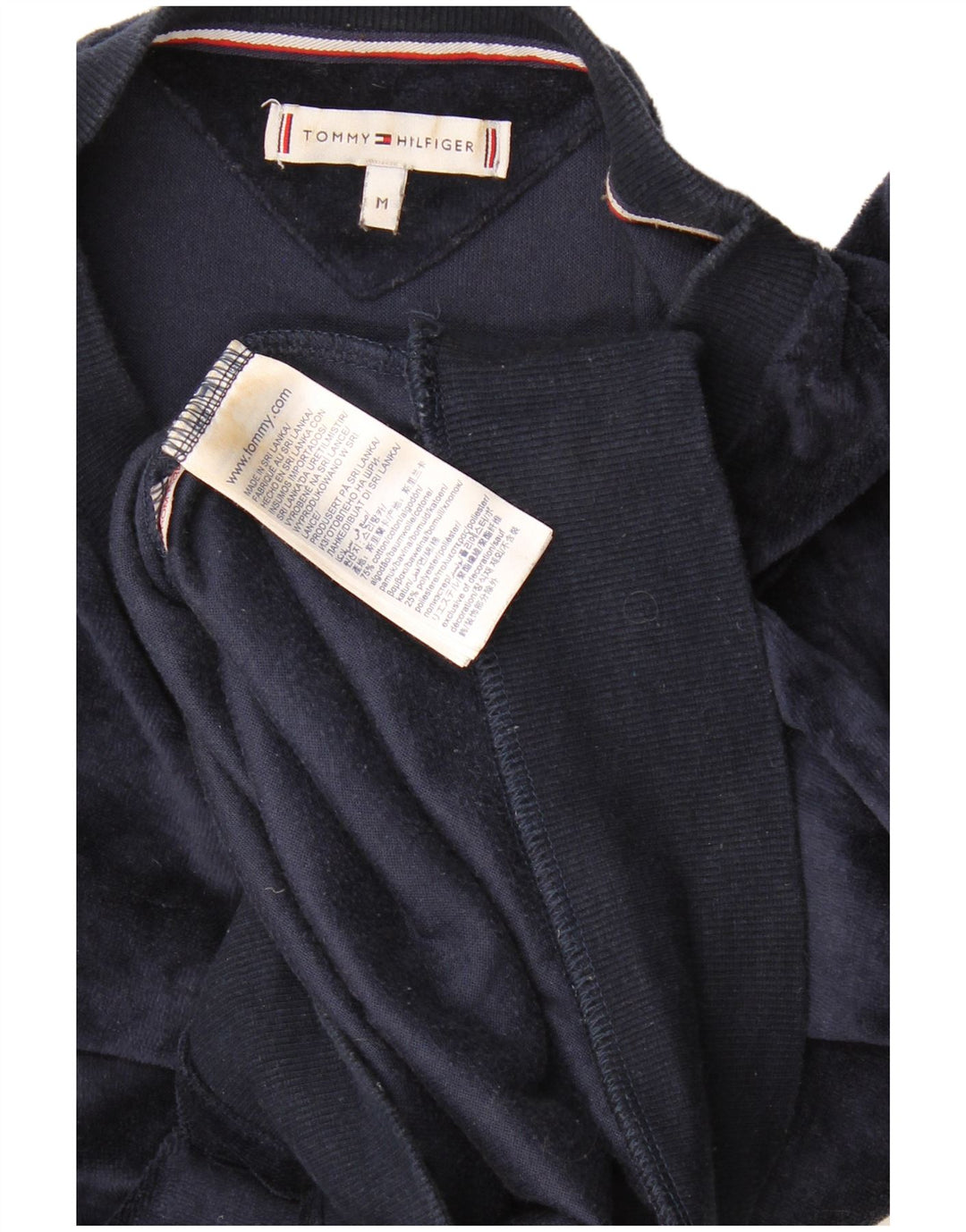 Tommy Hilfiger Herren-Sweatshirt mit Grafik, mittelgroß, Marineblau, Farbblock