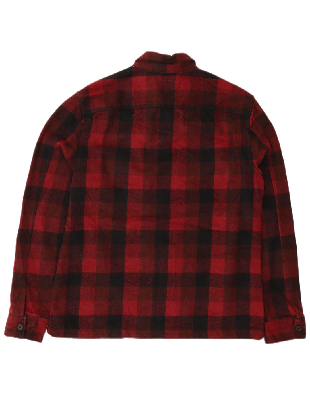 ALL SAINTS Herren Overshirt Flanellhemd XL Rot Gingham Polyester