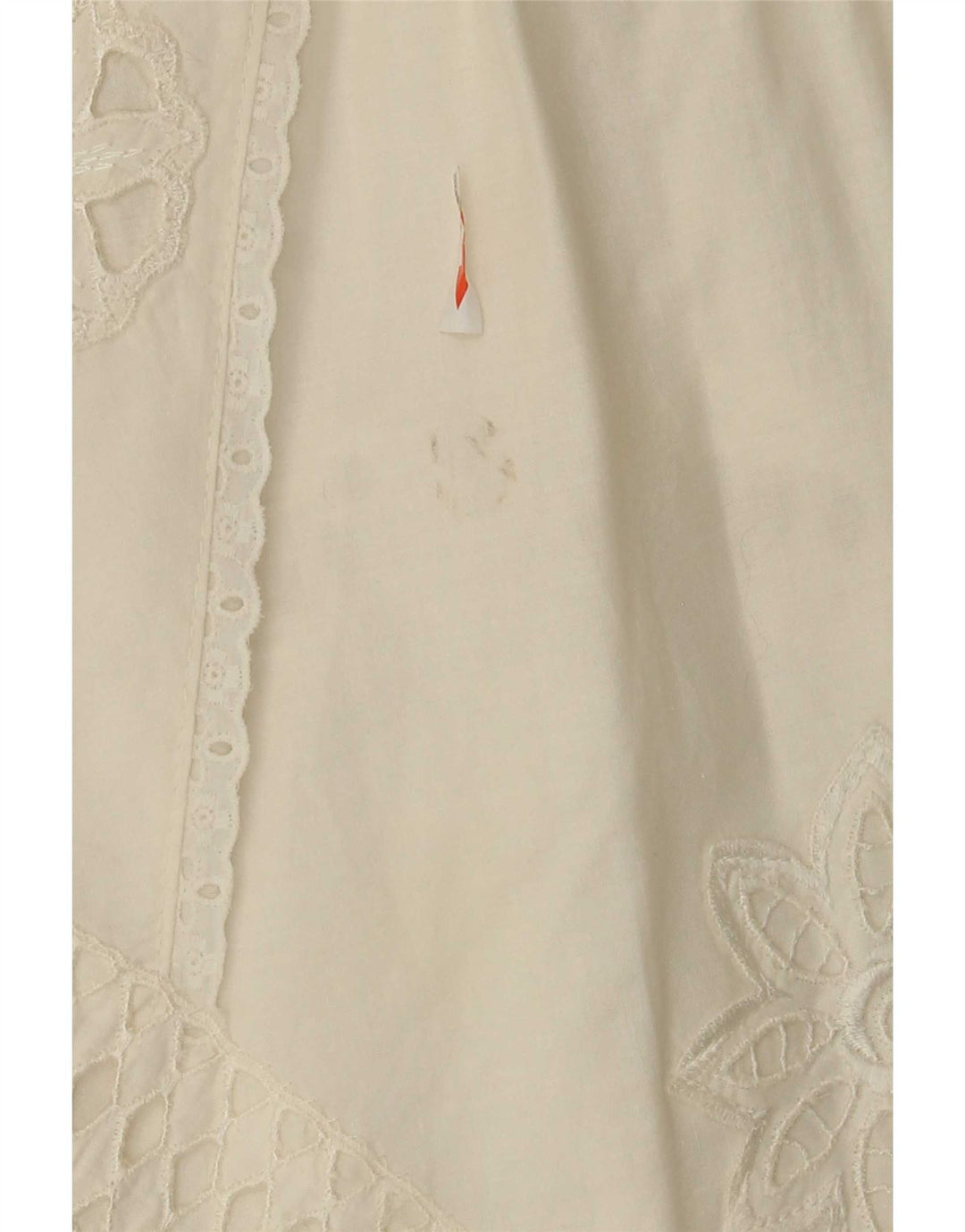 Vintage Damen ausgestellter Rock W26 Small Weiß