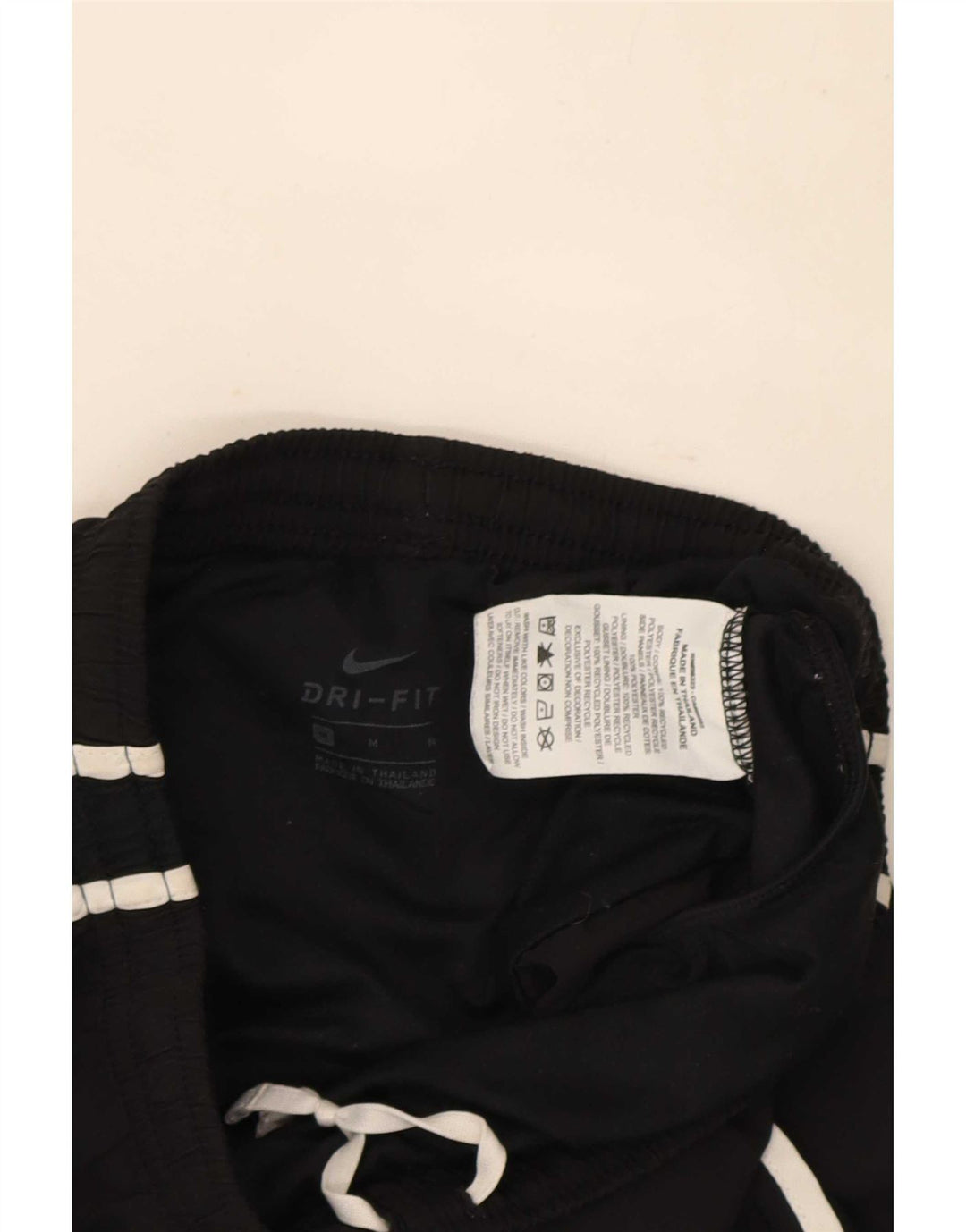 Nike Damen Dri Fit Sport Shorts UK 12 Medium Schwarz Polyester