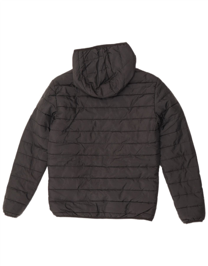 Jack & Jones Herren-Jacke mit Kapuze, gepolstert, UK 34, XS, Schwarz, Polyester