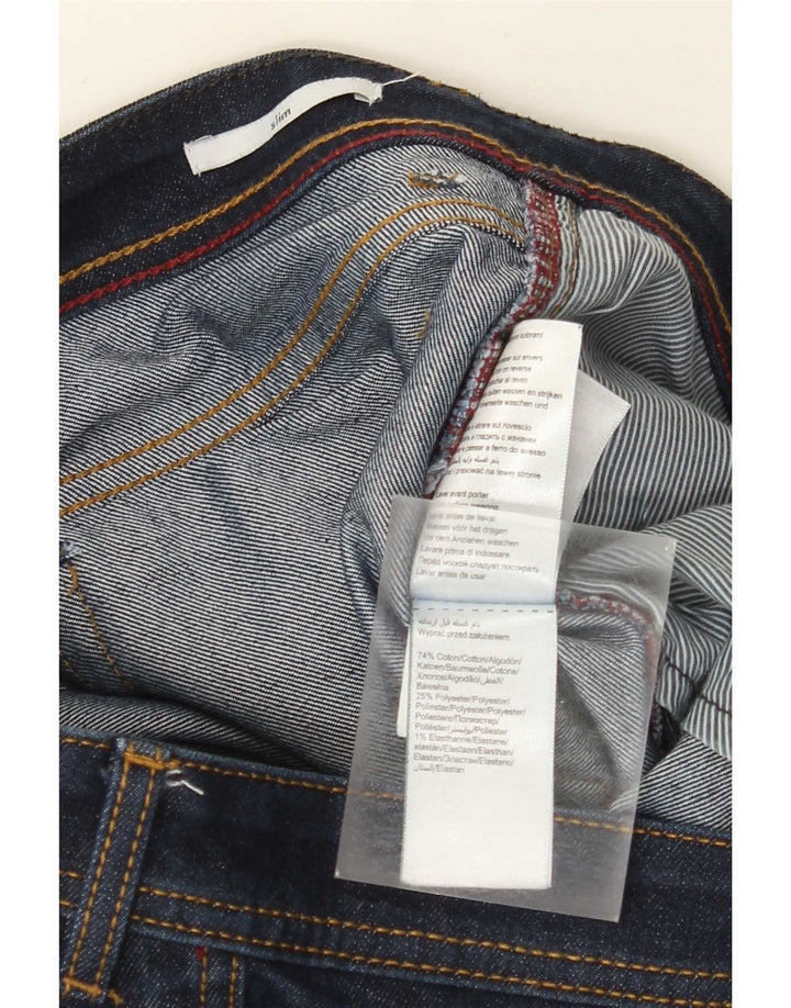 Jules Herren Slim Jeans W38 L34 Marineblaue Baumwolle