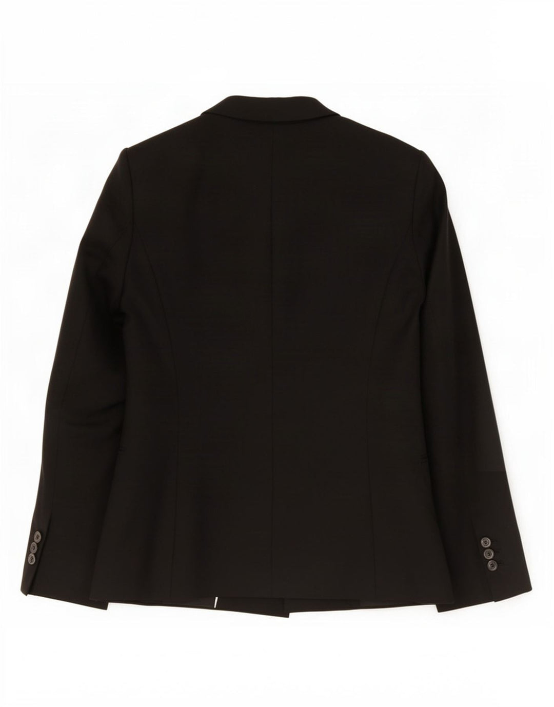 Zara Damen 1-Knopf-Blazerjacke UK 12 Mittelschwarzes Polyester