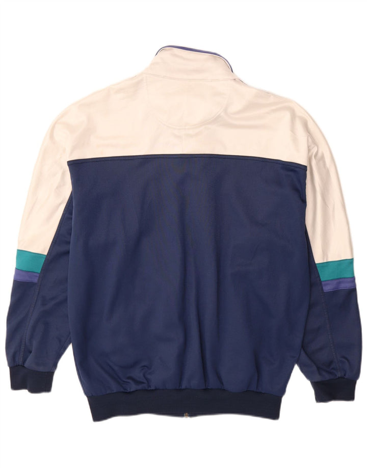 Asics Herren-Trainingsanzugoberteil mit Grafik, IT 50, mittelblau, Farbblock