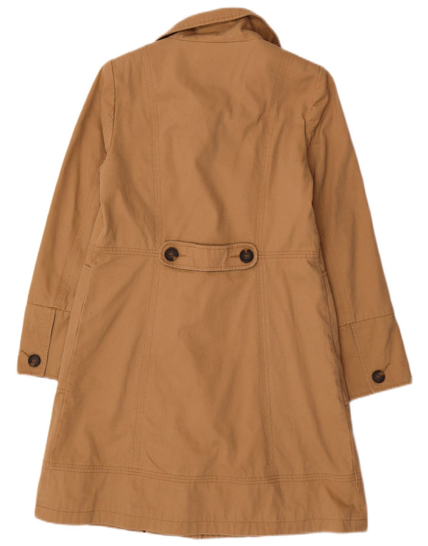 White Stuff Damen Trenchcoat UK 10 Small Braune Baumwolle