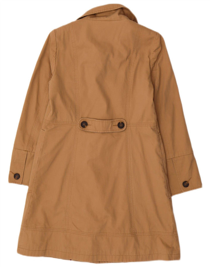 White Stuff Damen Trenchcoat UK 10 Small Braune Baumwolle