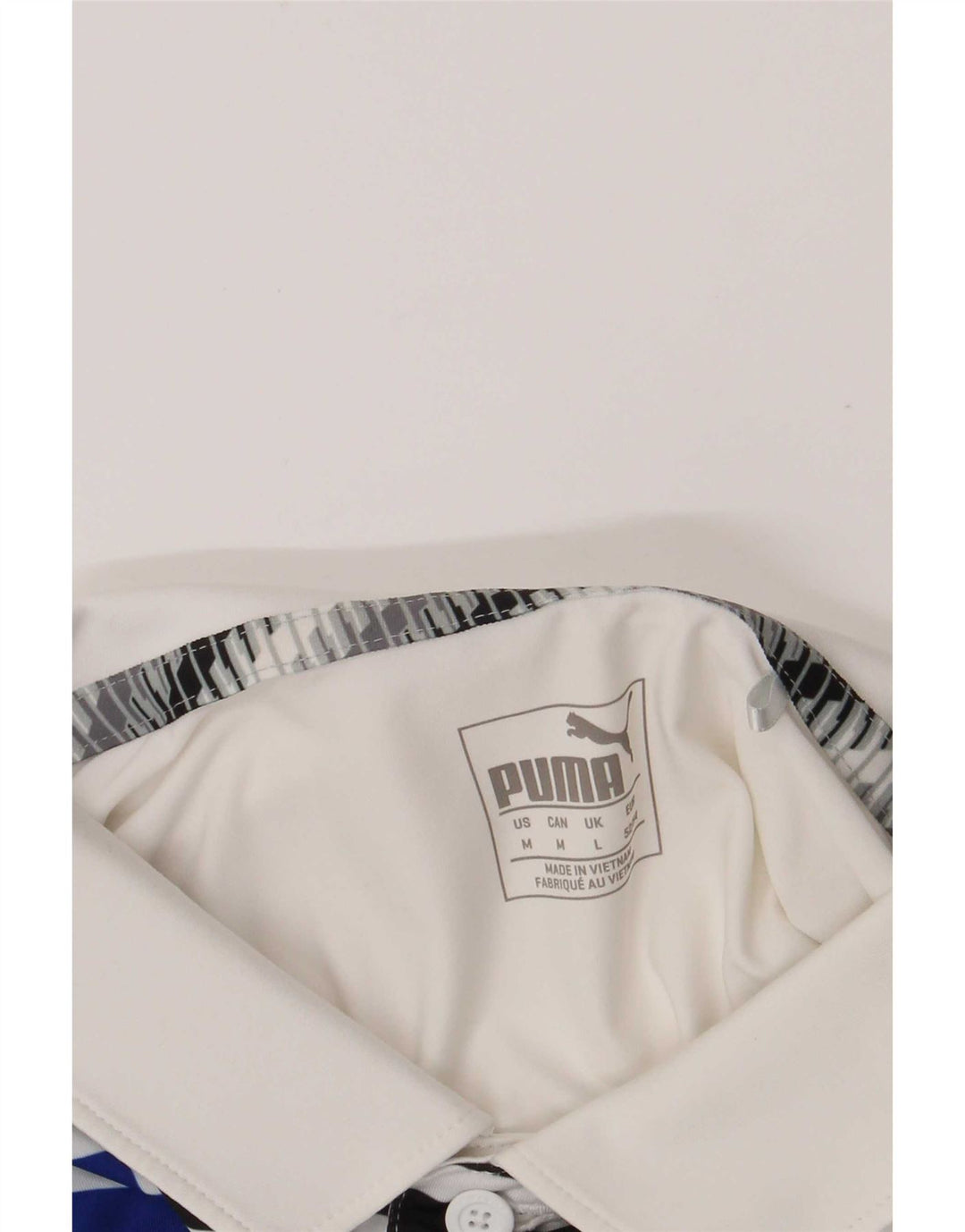 Puma Herren Poloshirt Medium White Colourblock