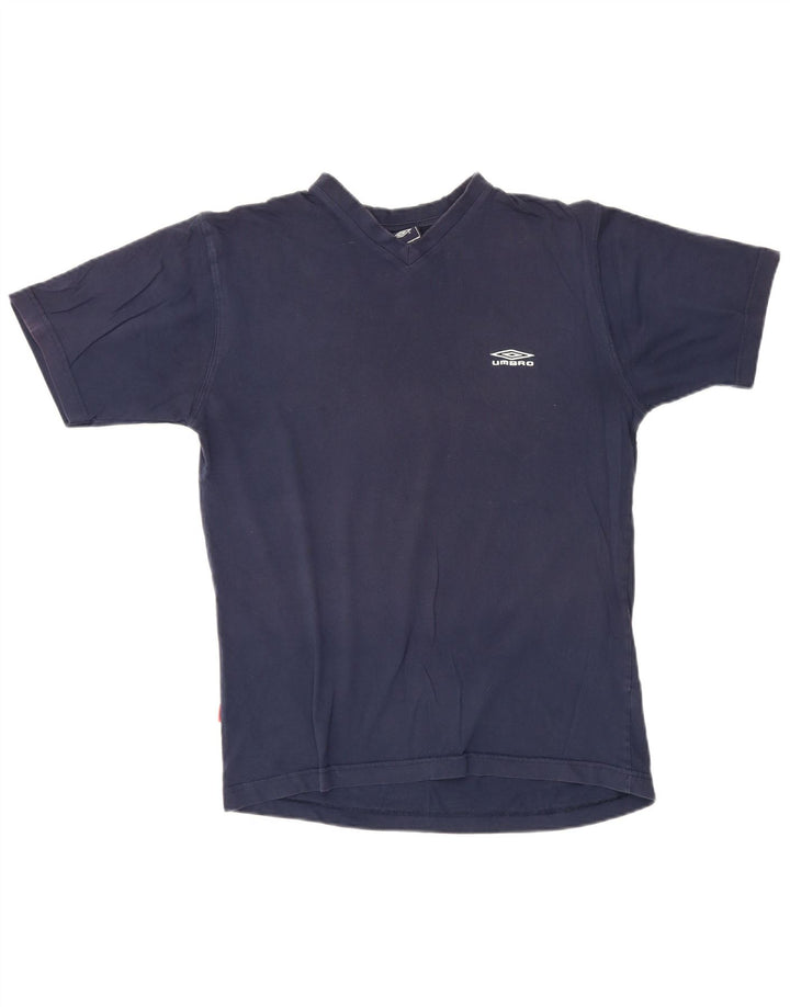 Umbro Herren-T-Shirt-Oberteil aus Baumwolle in mittlerem Marineblau