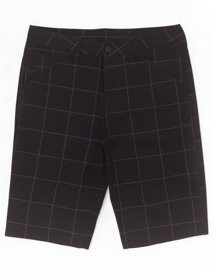 G-Star Herren-Bermudashorts W32 Mittelschwarz karierte Baumwolle