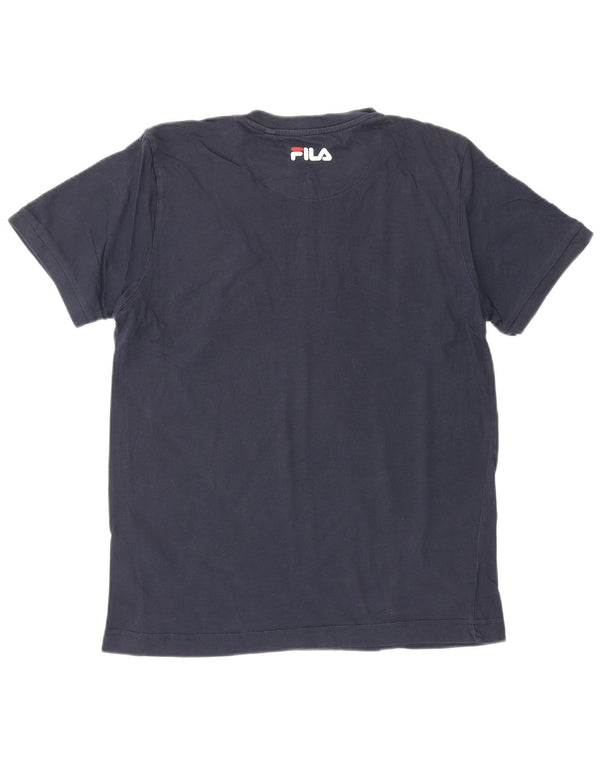 FILA Herren-T-Shirt mit Grafik, Größe S, Marineblau