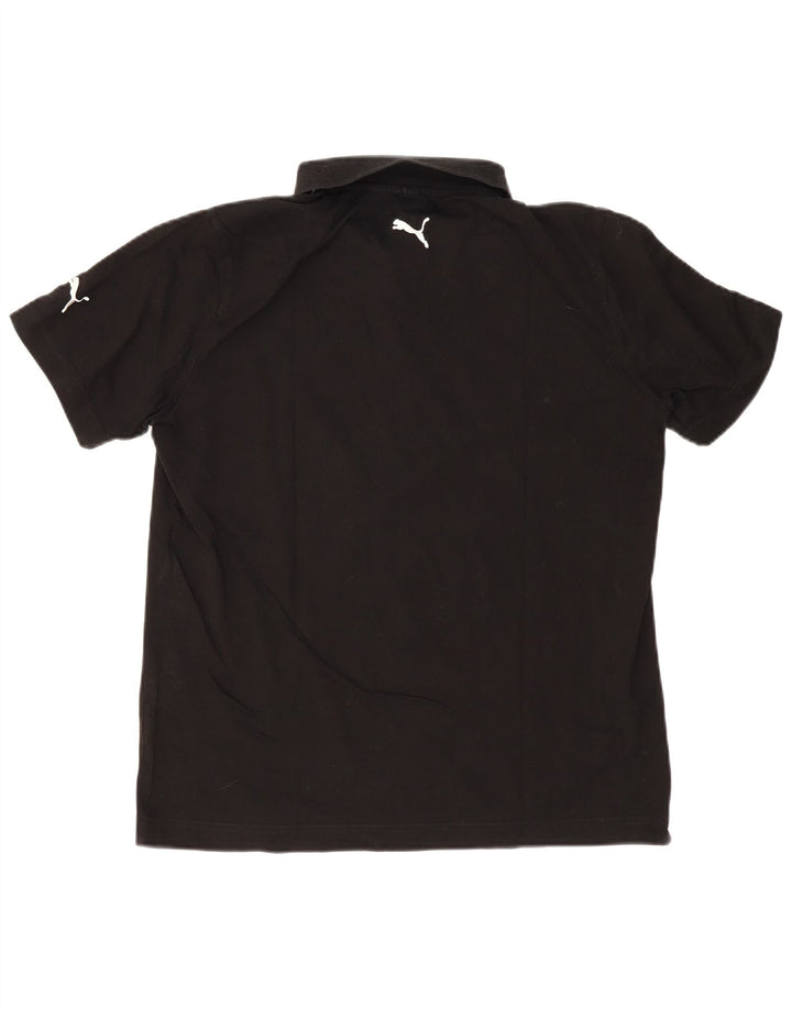 Puma Herren Poloshirt Große schwarze Baumwolle