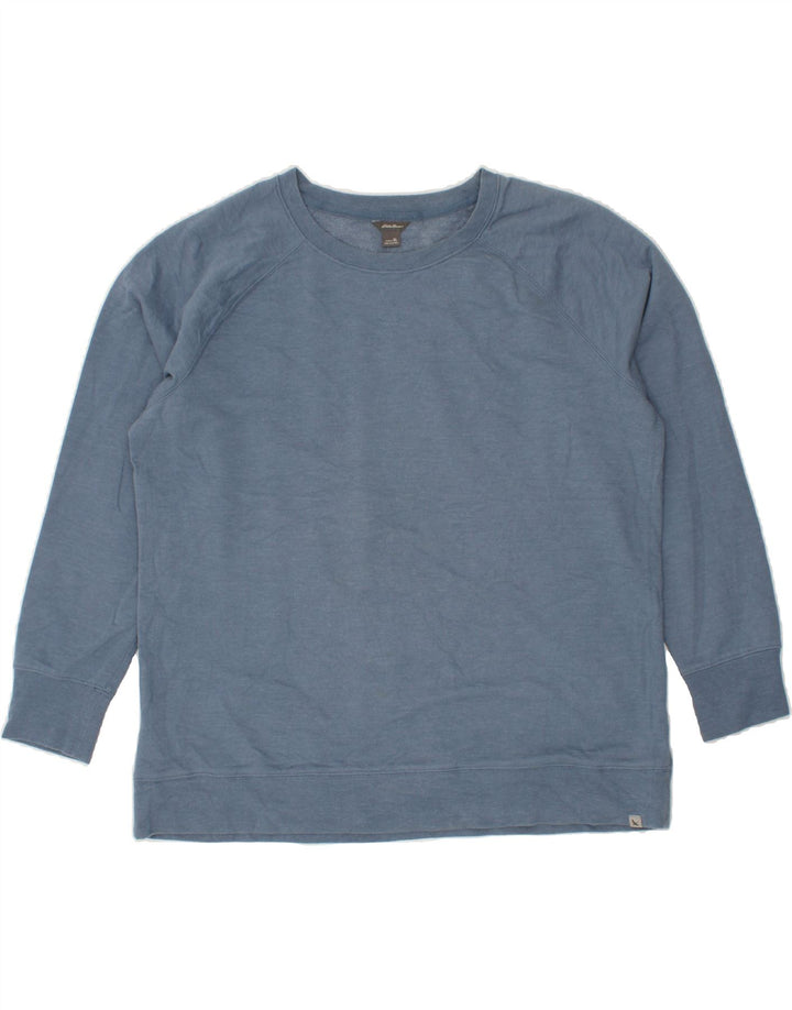 EDDIE BAUER Womens Sweatshirt Jumper UK 18 XL Blue Cotton Vintage Eddie Bauer and Second-Hand Eddie Bauer from Messina Hembry 
