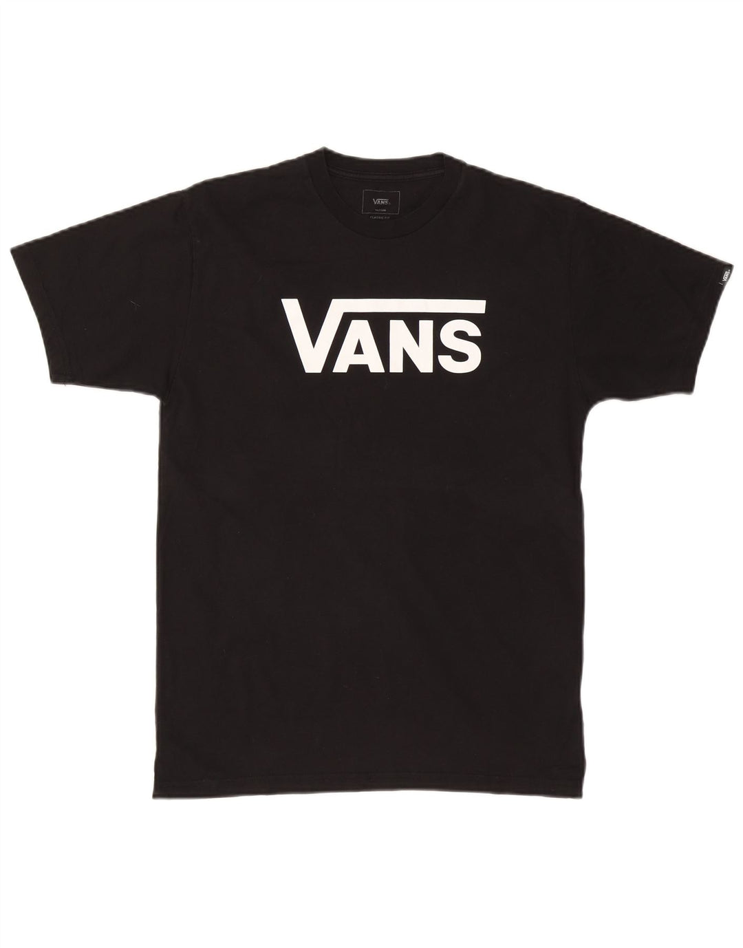 Vans Herren-T-Shirt mit klassischer Passform, mittelschwarzer Baumwolle