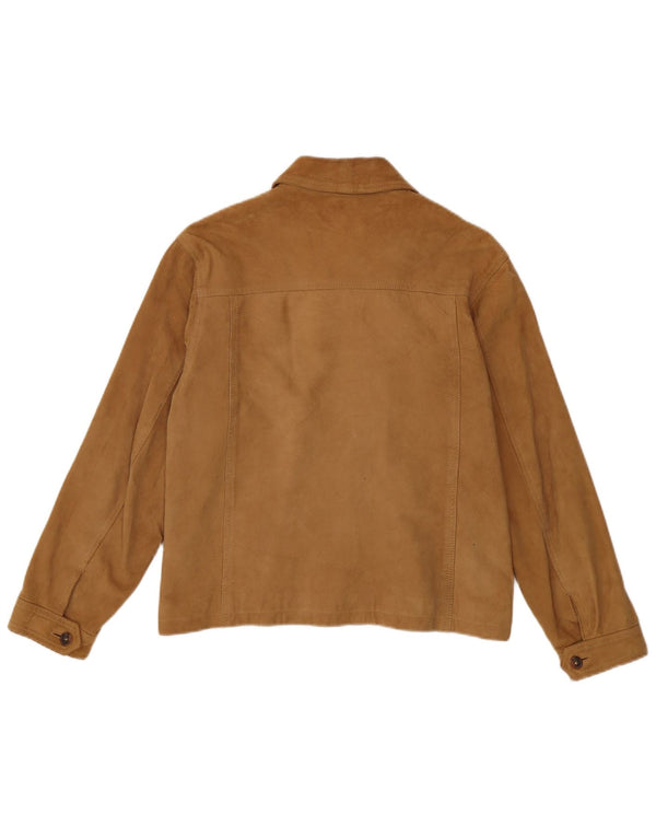 Brooksfield Herren Wildlederjacke UK 36 Small Beige