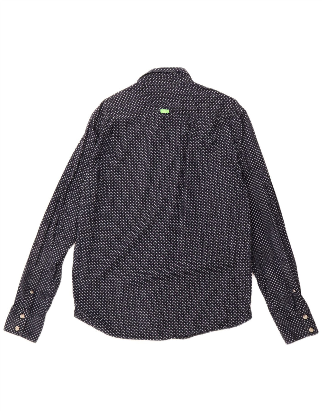 SUPERDRY Herren Grafikhemd 2XL Marineblau gepunktet