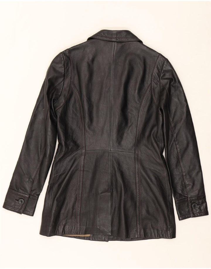 DANIER Womens Leather Jacket UK 12 Medium Black Leather Vintage Danier and Second-Hand Danier from Messina Hembry 