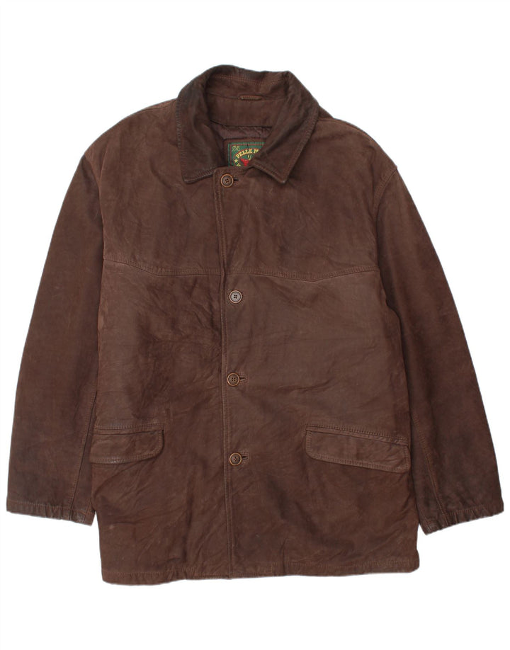Pelle Moda Herren Lederjacke IT 54 2XL Braunes Leder
