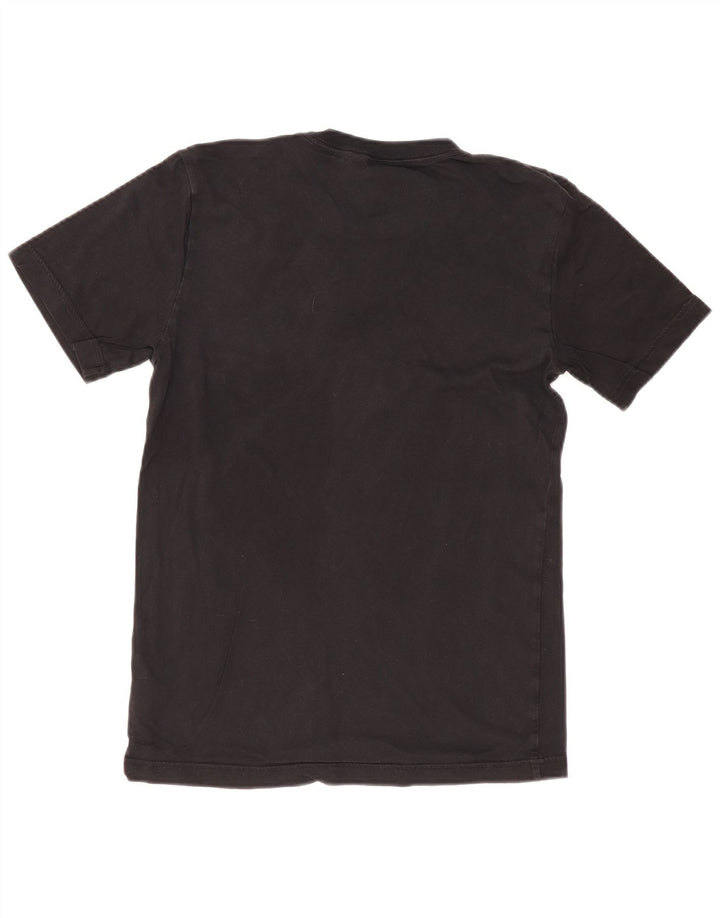ADIDAS Herren Grafik T-Shirt Top Small Schwarz Baumwolle