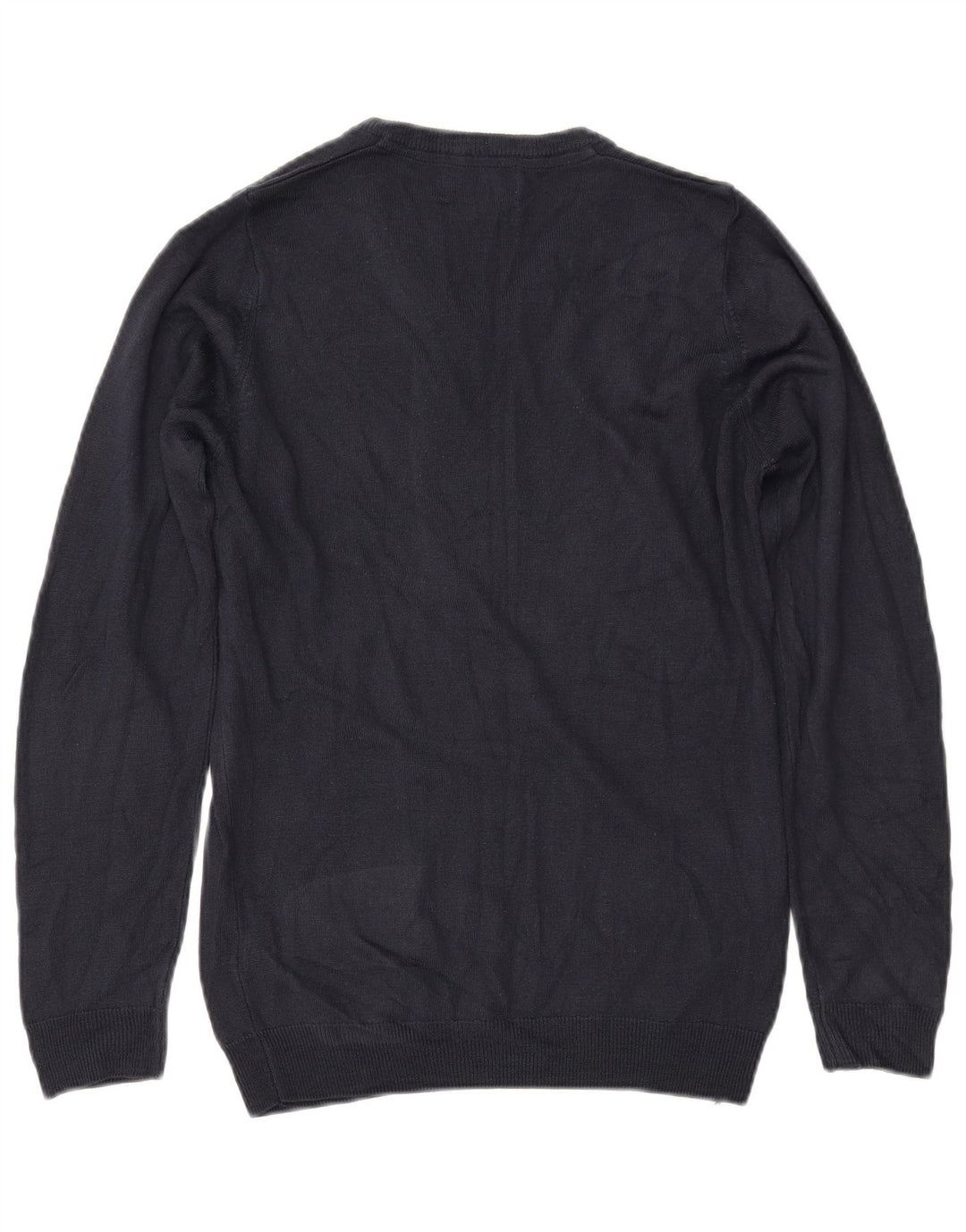 MARKS & SPENCER Damen-Pullover mit V-Ausschnitt, Gr. 10, Größe S, Marineblau, Acryl